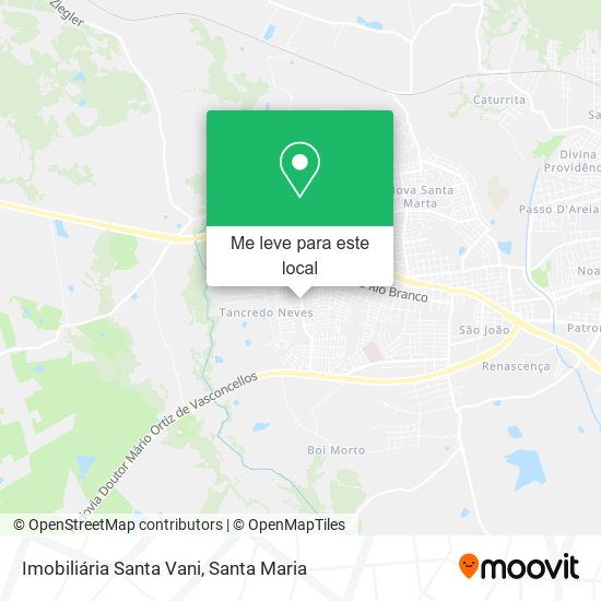 Imobiliária Santa Vani mapa