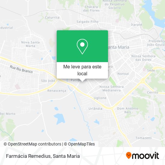 Farmácia Remedius mapa