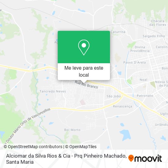Alciomar da Silva Rios & Cia - Prq Pinheiro Machado mapa