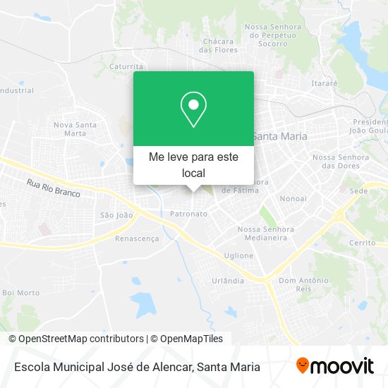 Escola Municipal José de Alencar mapa