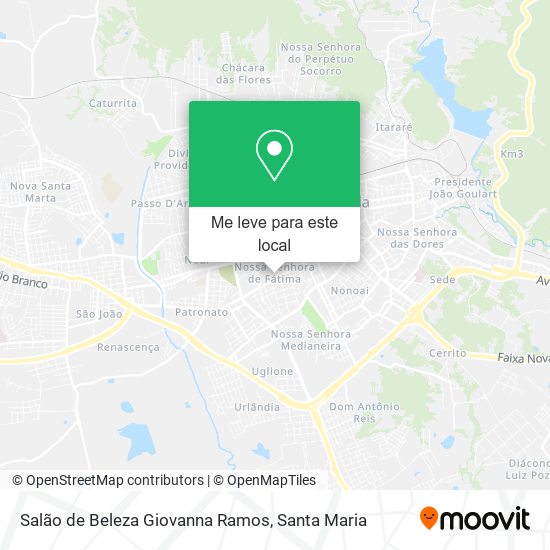 Salão de Beleza Giovanna Ramos mapa