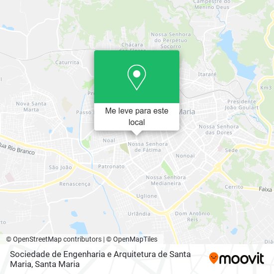 Sociedade de Engenharia e Arquitetura de Santa Maria mapa