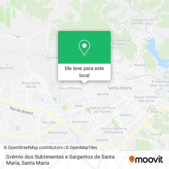 Grêmio dos Subtenentes e Sargentos de Santa Maria mapa