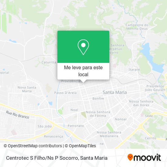 Centrotec S Filho/Ns P Socorro mapa