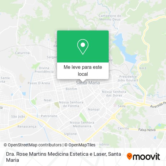 Dra. Rose Martins Medicina Estetica e Laser mapa