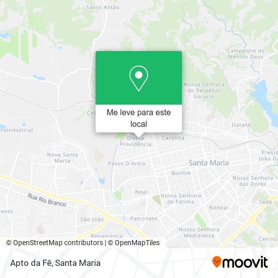 Apto da Fê mapa