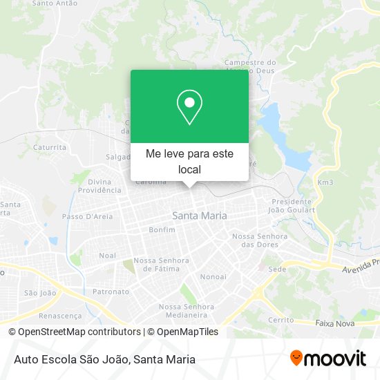 Auto Escola São João mapa