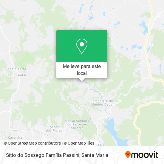 Sítio do Sossego Família Passini mapa