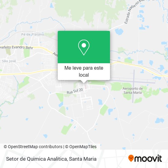 Setor de Quimica Analitica mapa