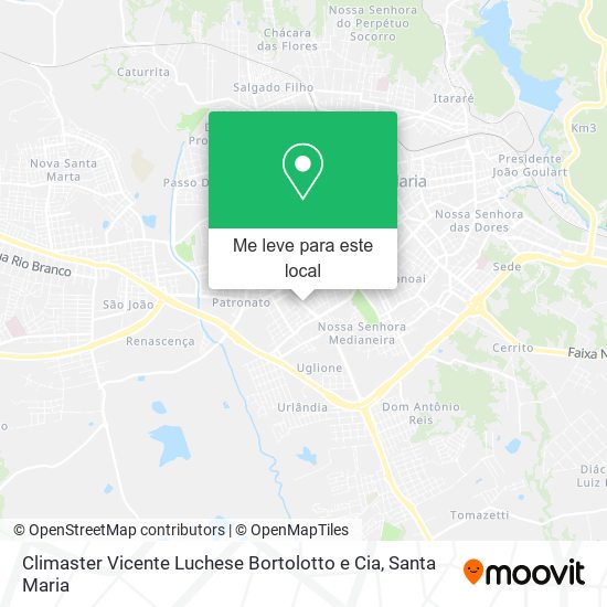 Climaster Vicente Luchese Bortolotto e Cia mapa