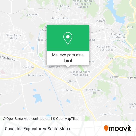 Casa dos Expositores mapa
