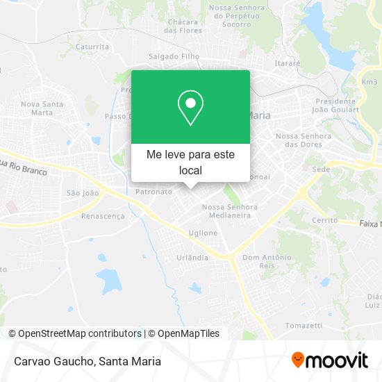 Carvao Gaucho mapa