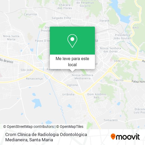 Crom Clínica de Radiologia Odontológica Medianeira mapa