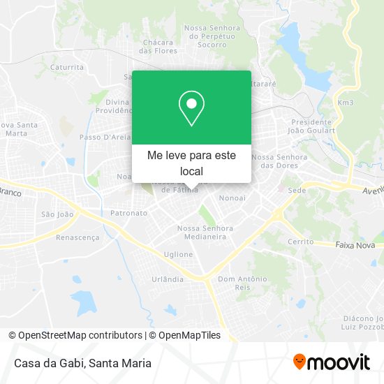Casa da Gabi mapa