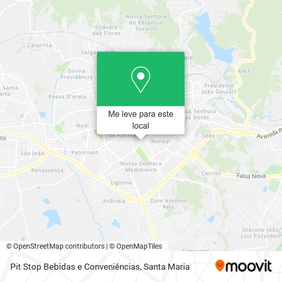 Pit Stop Bebidas e Conveniências mapa