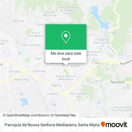 Paroquia de Nossa Senhora Medianeira mapa