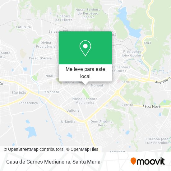 Casa de Carnes Medianeira mapa