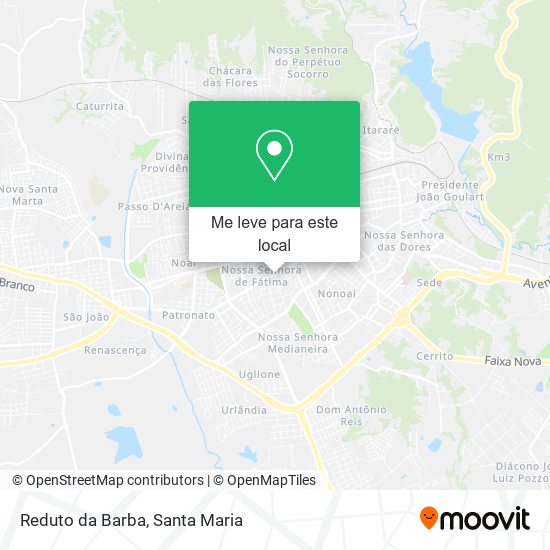 Reduto da Barba mapa