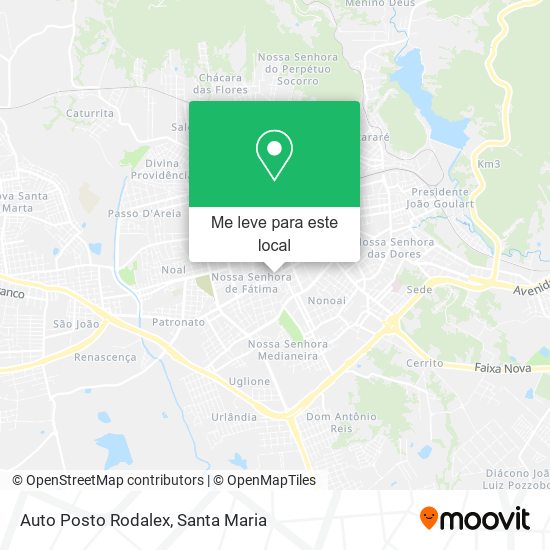 Auto Posto Rodalex mapa