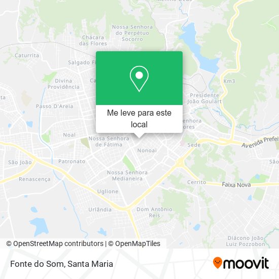 Fonte do Som mapa