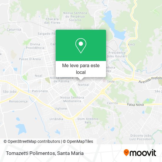 Tomazetti Polimentos mapa