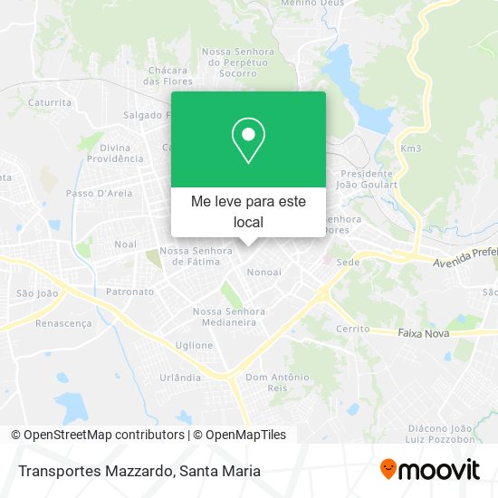 Transportes Mazzardo mapa