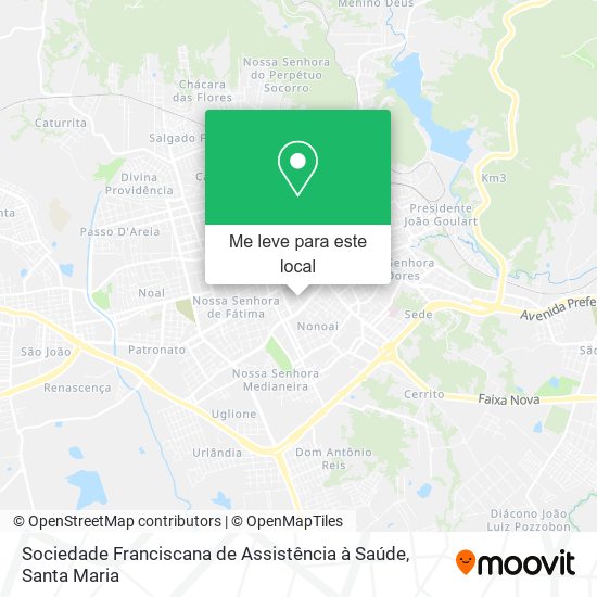Sociedade Franciscana de Assistência à Saúde mapa
