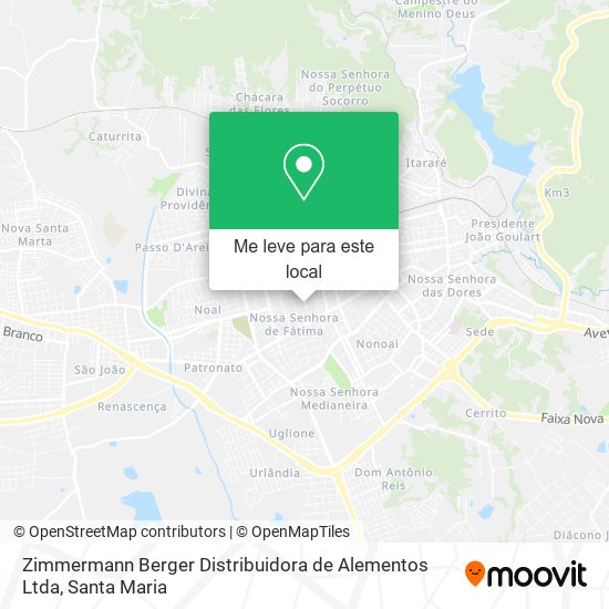 Zimmermann Berger Distribuidora de Alementos Ltda mapa