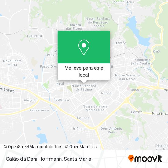 Salão da Dani Hoffmann mapa