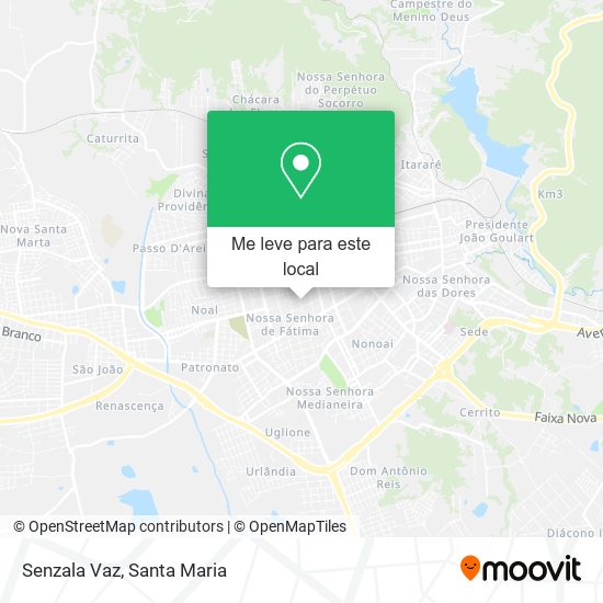 Senzala Vaz mapa