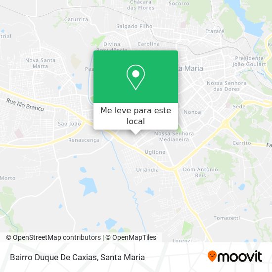 Bairro Duque De Caxias mapa