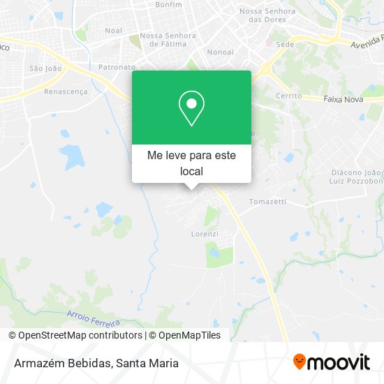 Armazém Bebidas mapa