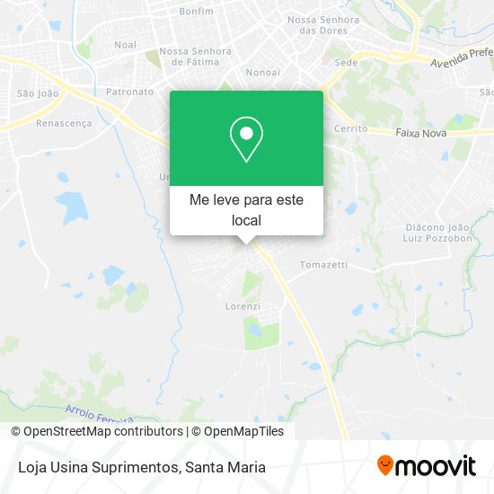 Loja Usina Suprimentos mapa