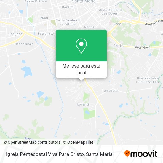 Igreja Pentecostal Viva Para Cristo mapa