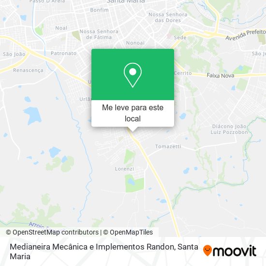 Medianeira Mecânica e Implementos Randon mapa