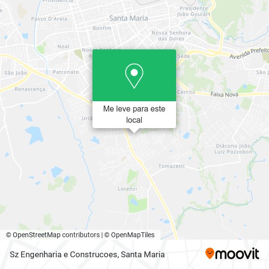Sz Engenharia e Construcoes mapa