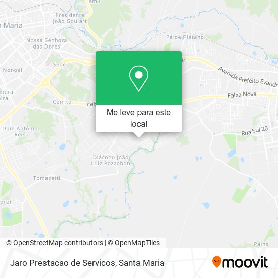 Jaro Prestacao de Servicos mapa