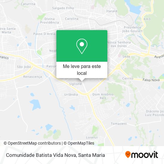 Comunidade Batista Vida Nova mapa