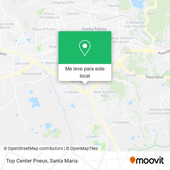 Top Center Pneus mapa