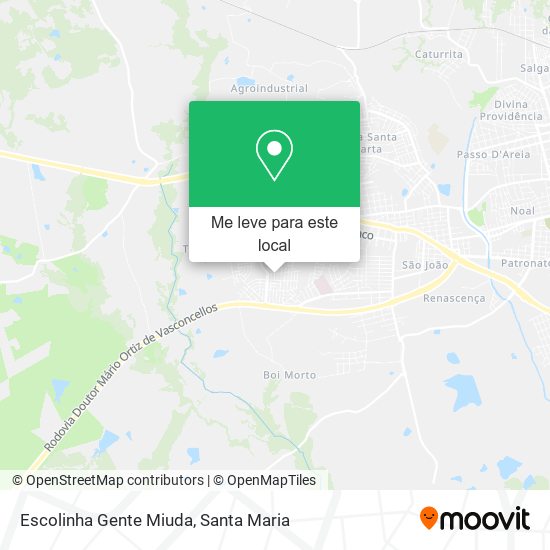 Escolinha Gente Miuda mapa