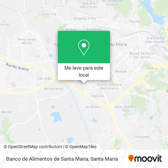 Banco de Alimentos de Santa Maria mapa
