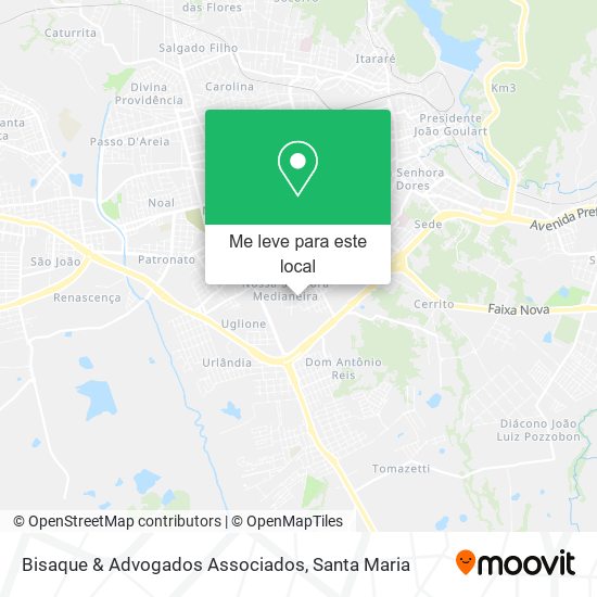 Bisaque & Advogados Associados mapa