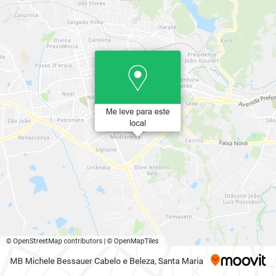 MB Michele Bessauer Cabelo e Beleza mapa
