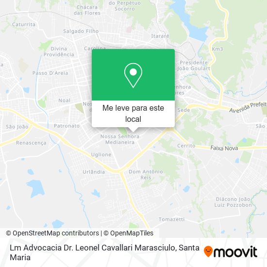 Lm Advocacia Dr. Leonel Cavallari Marasciulo mapa