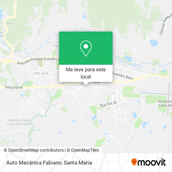 Auto Mecânica Fabiano mapa