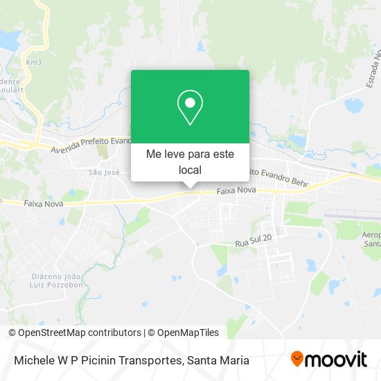 Michele W P Picinin Transportes mapa