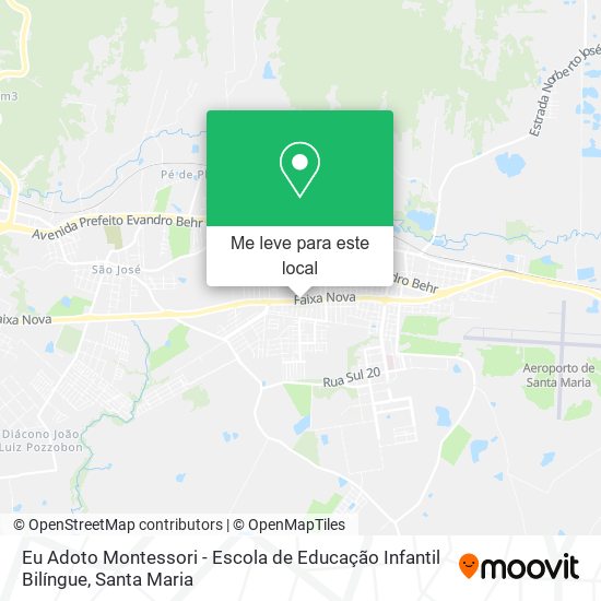 Eu Adoto Montessori - Escola de Educação Infantil Bilíngue mapa