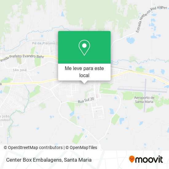 Center Box Embalagens mapa