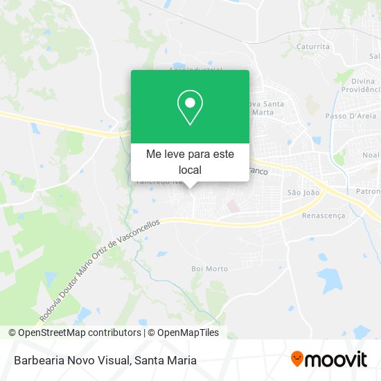 Barbearia Novo Visual mapa