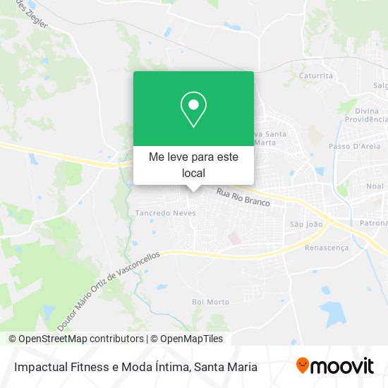 Impactual Fitness e Moda Íntima mapa